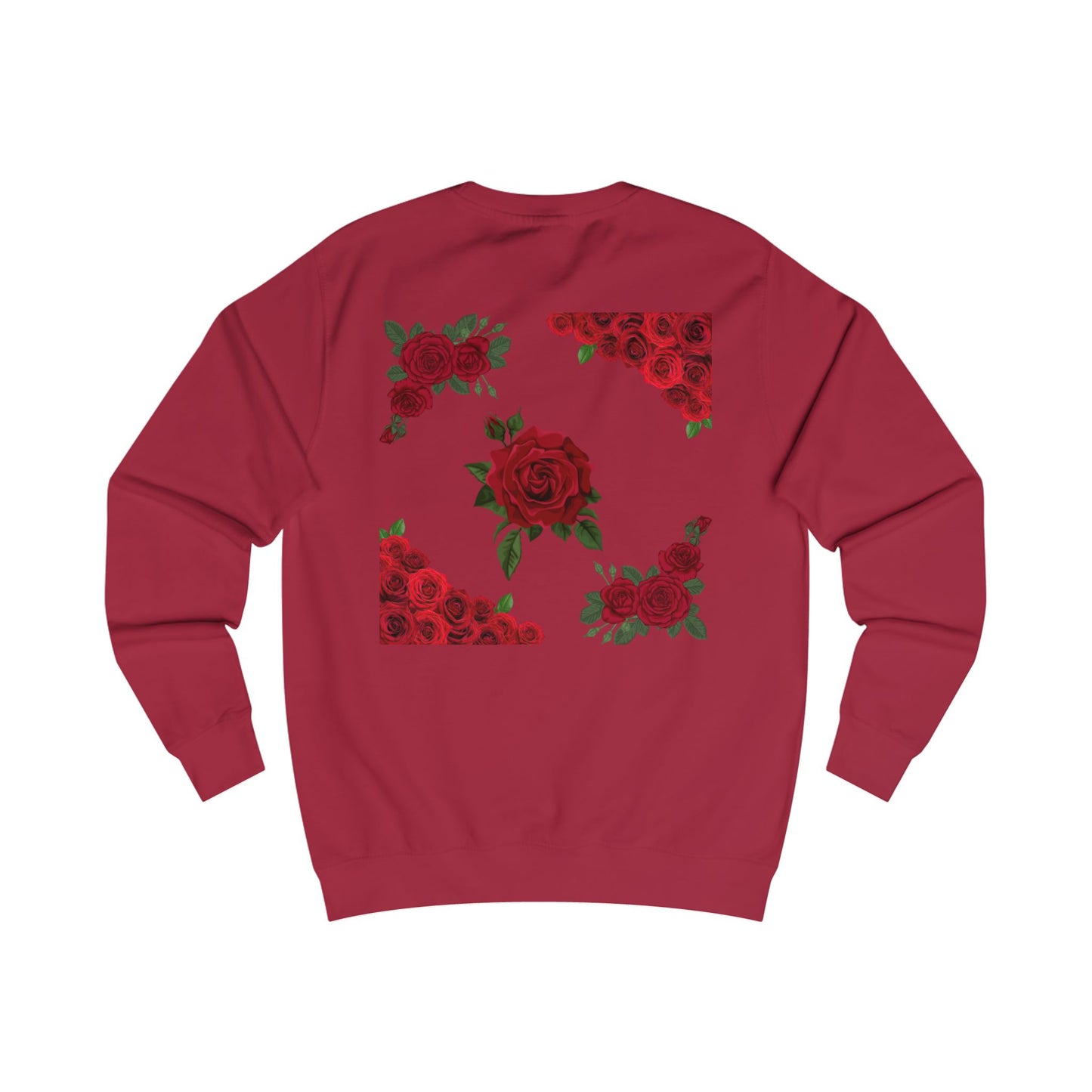 Valentine's Day Sweatshirt — Fun Romantic Rose Graphic Pullover