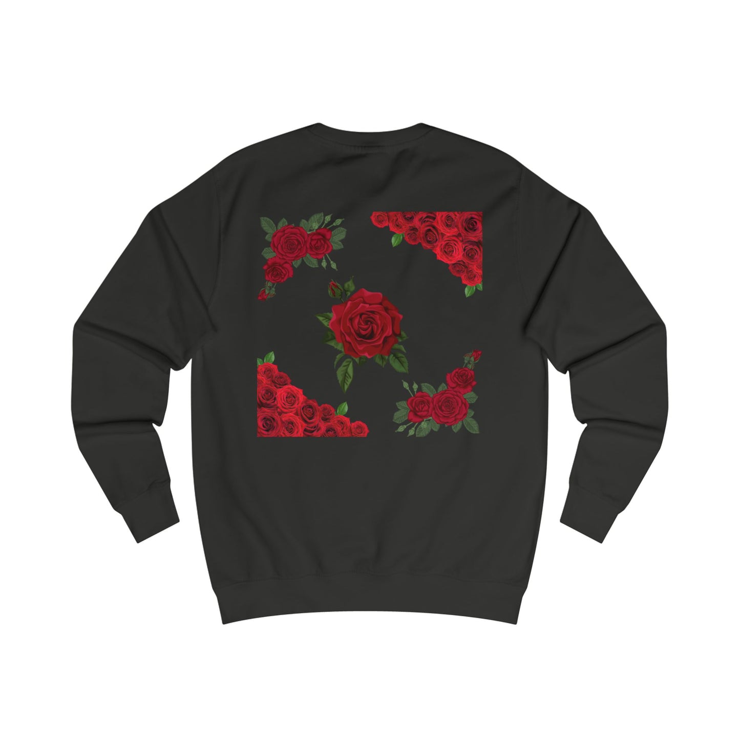 Valentine's Day Sweatshirt — Fun Romantic Rose Graphic Pullover